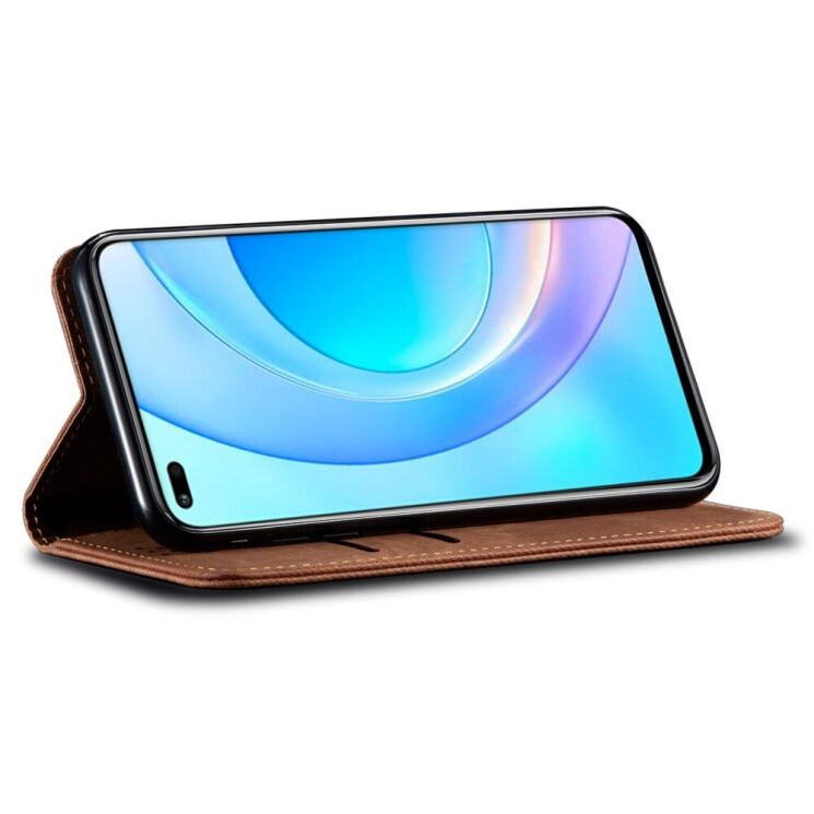Чехол-книжка UniCase Jeans Wallet для Honor Magic 6 Lite - Coffee: фото 3 из 6