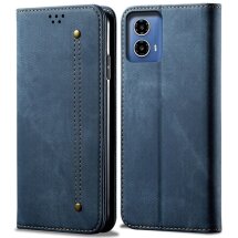 Чехол-книжка UniCase Jeans Wallet для Motorola Moto G35 - Blue: фото 1 из 6