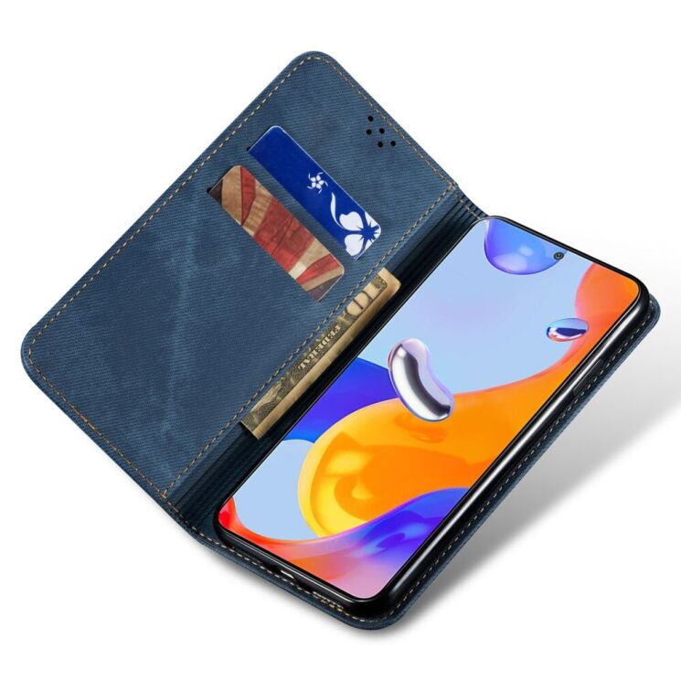 Чехол-книжка UniCase Jeans Wallet для Nothing Phone (3a) - Blue: фото 2 из 6