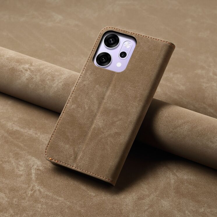 Чехол-книжка UniCase Jeans Wallet для OPPO Reno 14 5G - Khaki: фото 7 из 7