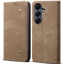Чехол-книжка UniCase Jeans Wallet для Samsung Galaxy S25 FE (S731) - Khaki: фото 1 из 7