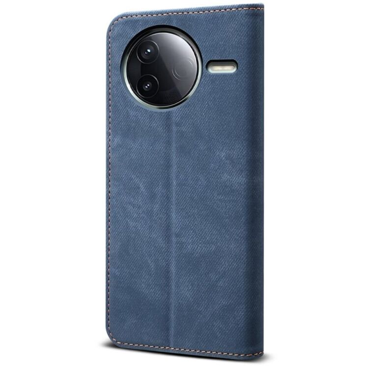 Чехол-книжка UniCase Jeans Wallet для Xiaomi Poco F7 Ultra - Blue: фото 6 из 7
