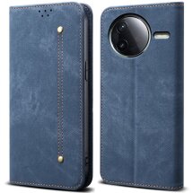 Чехол-книжка UniCase Jeans Wallet для Xiaomi Poco F7 Ultra - Blue: фото 1 из 7