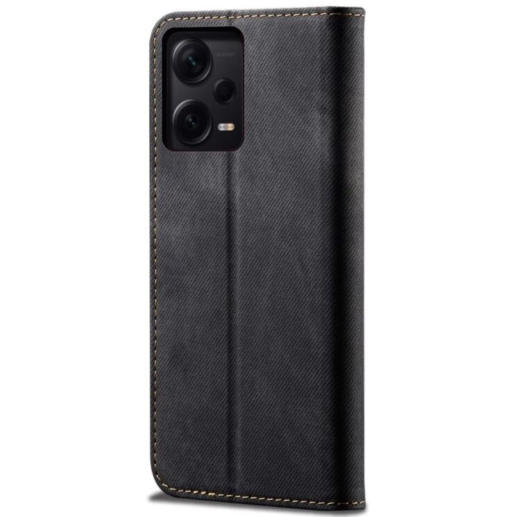 Чехол-книжка UniCase Jeans Wallet для Xiaomi Redmi Note 12 Pro+ - Black: фото 6 из 6