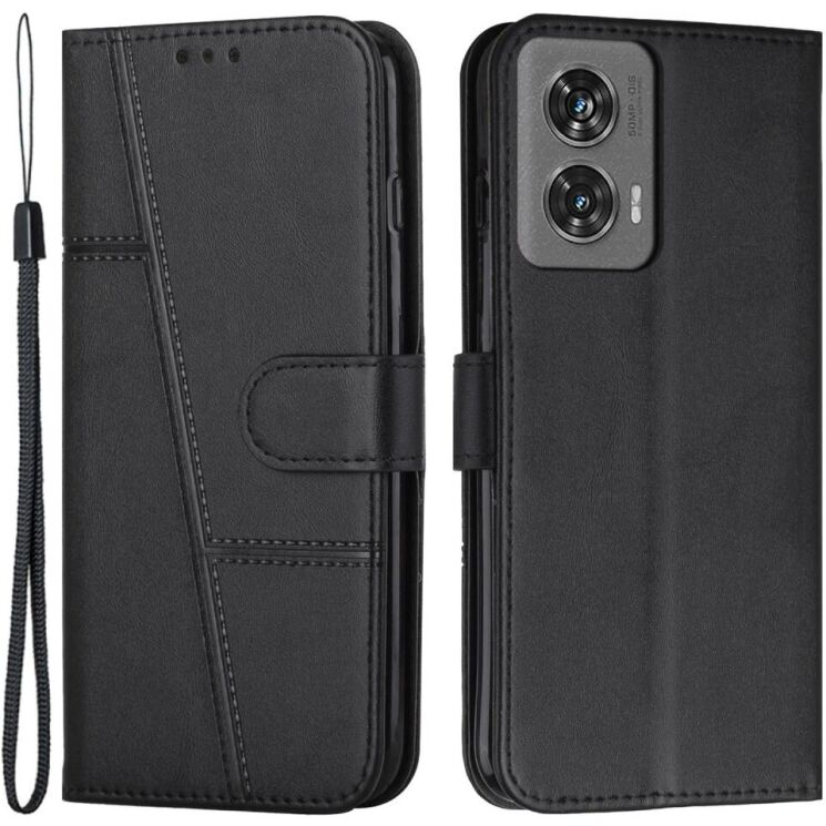 Чехол-книжка UniCase Jet Cover для Motorola Edge 50 Fusion - Black: фото 1 из 10