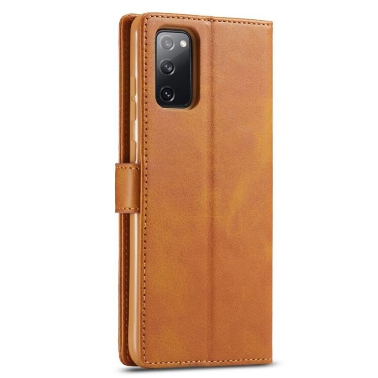 Чехол LC.IMEEKE Wallet Case для Samsung Galaxy S20 FE (G780) - Brown: фото 3 из 11