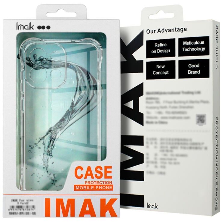 Чехол с усиленными углами IMAK Airbag MAX Case для Realme C85 Pro - Transparent: фото 8 из 8