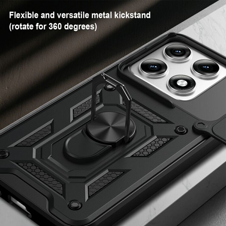Чохол із захистом камери Deexe Armor Shield для Motorola Edge 70 Pro - Silver: фото 7 з 9