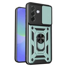 Чехол с защитой камеры Deexe Armor Shield для Samsung Galaxy A27 (A276) - Green: фото 1 из 9