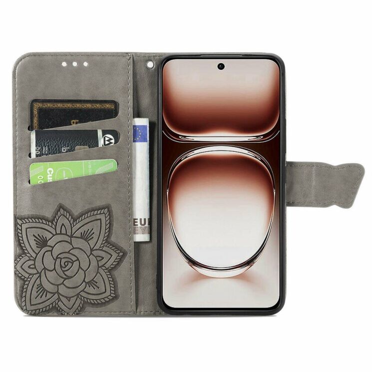 Чехол UniCase Butterfly Pattern для OPPO A3x / A3 / A40m - Grey: фото 2 из 7