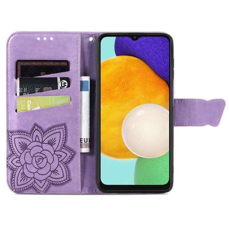 Чехол UniCase Butterfly Pattern для Samsung Galaxy A13 5G (A136) / A04s (A047) - Light Purple: фото 5 из 7