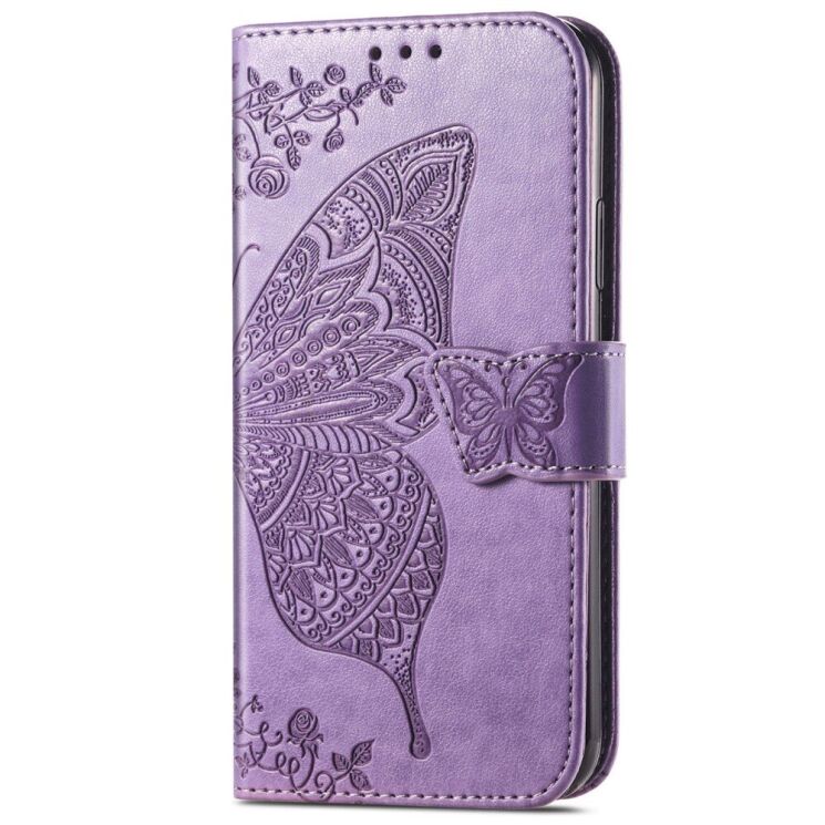 Чехол UniCase Butterfly Pattern для Samsung Galaxy A13 5G (A136) / A04s (A047) - Light Purple: фото 3 из 7