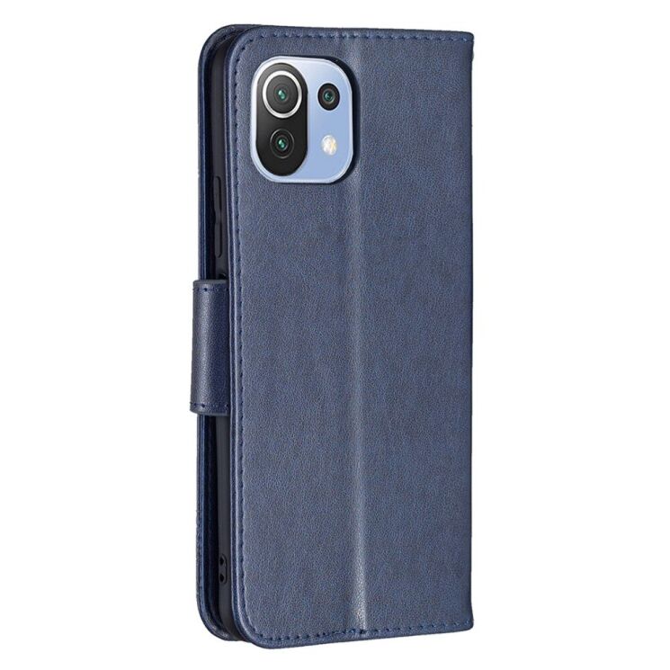 Чехол UniCase Butterfly Pattern для Xiaomi Mi 11 Lite / 11 Lite NE - Dark Blue: фото 4 из 8