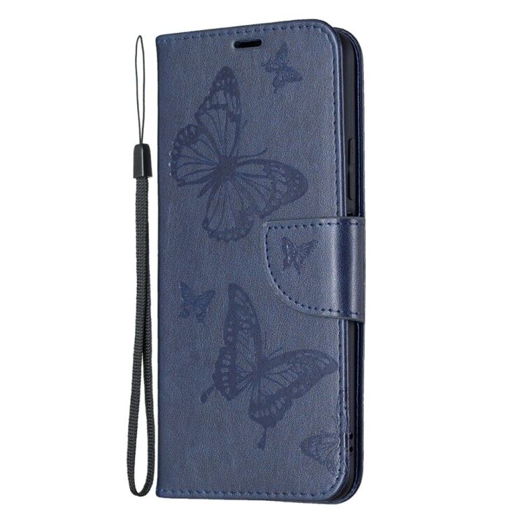 Чехол UniCase Butterfly Pattern для Xiaomi Mi 11 Lite / 11 Lite NE - Dark Blue: фото 3 из 8