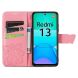 Чехол UniCase Butterfly Pattern для Xiaomi Redmi 13 - Pink (358906P). Фото 2 из 7