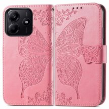 Чехол UniCase Butterfly Pattern для Xiaomi Redmi Note 14 5G - Pink: фото 1 из 9