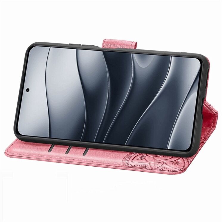Чехол UniCase Butterfly Pattern для Xiaomi Redmi Note 14 5G - Pink: фото 3 из 9