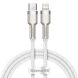 Кабель Baseus Cafule Metal Type-C to Lightning (20W, 1m) CATLJK-A02 - White (895772W). Фото 1 з 22