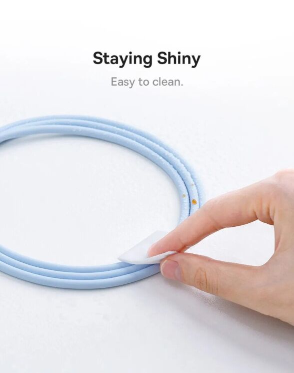 Кабель Baseus Pudding Series Type-C to Lightning (20W, 2m) P10355701221-01 - White: фото 23 з 27