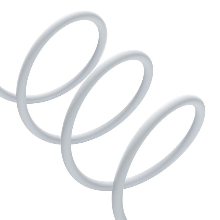 Кабель Baseus Pudding Series Type-C to Lightning (20W, 2m) P10355701221-01 - White: фото 5 з 27