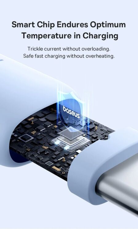 Кабель Baseus Silky Series USB to Type-C (100W, 1m) P10377703 - Cluster Black: фото 14 из 19