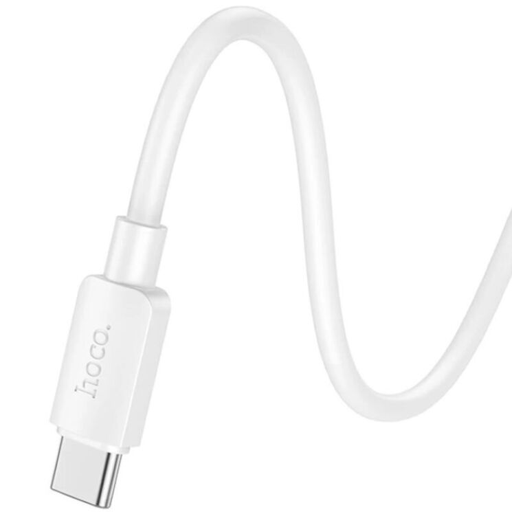 Кабель Hoco X96 100W Type-C to Type-C (1m) - White: фото 3 з 6