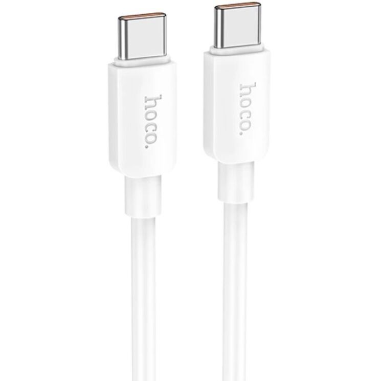 Кабель Hoco X96 100W Type-C to Type-C (1m) - White: фото 1 з 6