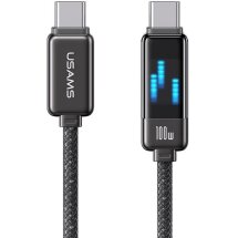 Кабель USAMS US-SJ744 Type-C to Type-C (100W, 1.2m) - Tarnish: фото 1 из 21