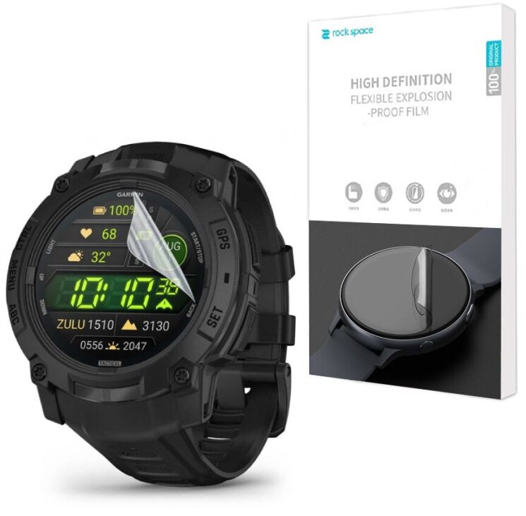 Комплект пленок (6шт) RockSpace Watch Film для Garmin Instinct 3 (50mm): фото 1 из 6