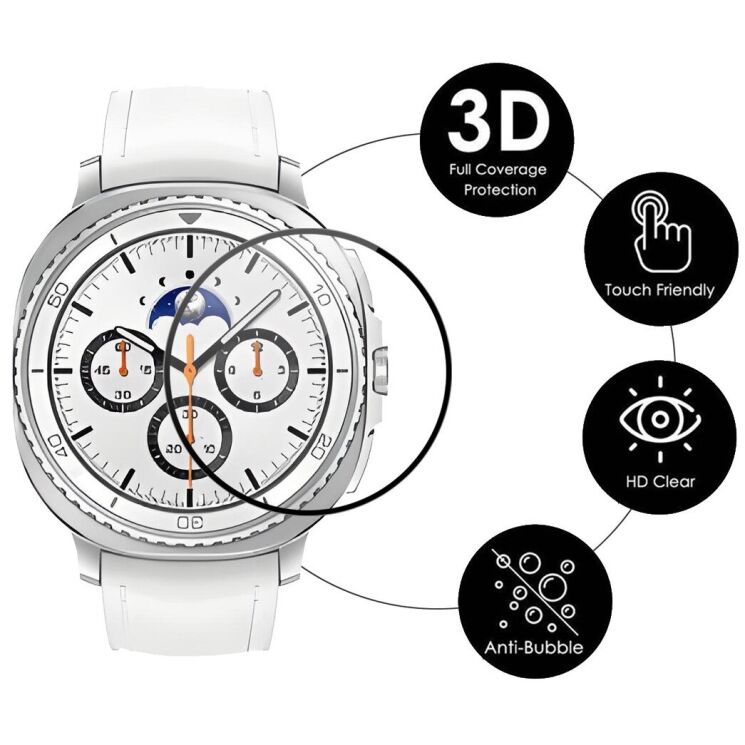 Комплект захисних плівок ENKAY Protector Film для Samsung Galaxy Watch 8 Classic - Black: фото 2 з 7