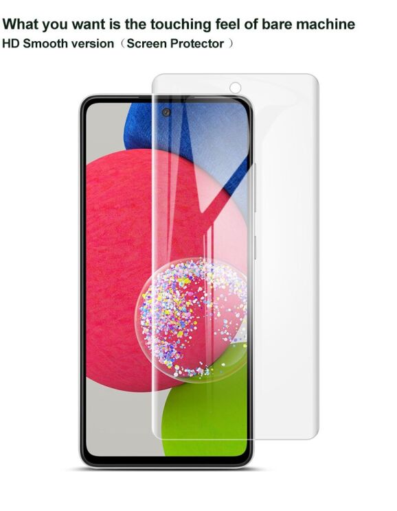 Комплект захисних плівок IMAK Full Coverage Hydrogel Film для Samsung Galaxy A52 (A525) / A52s (A528): фото 18 з 23