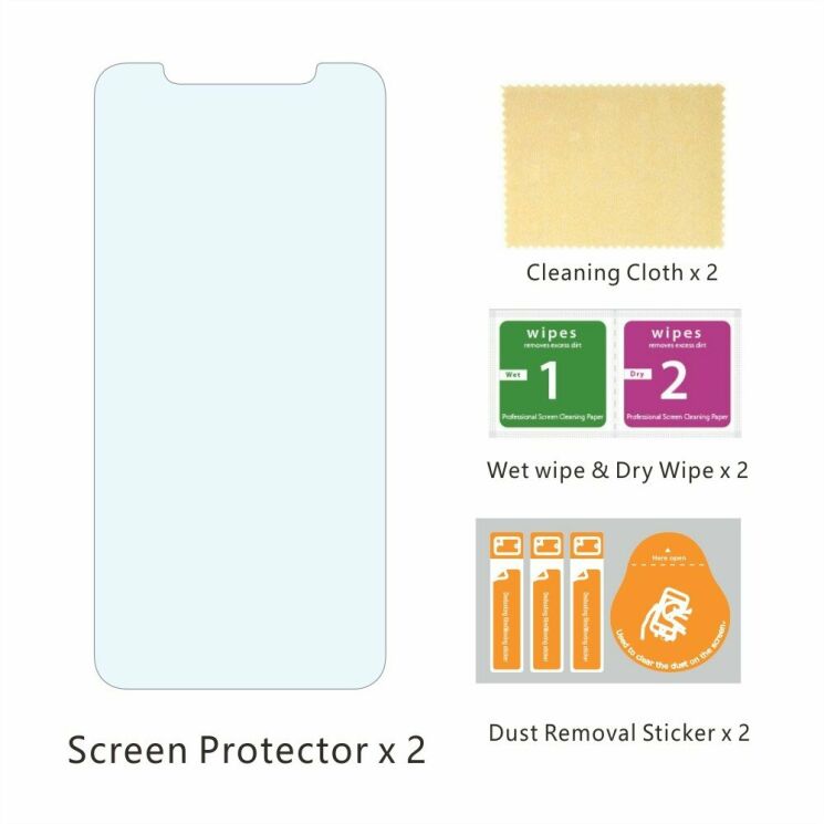 Комплект захисних стекол ITIETIE 2.5D 9H для Apple iPhone 11: фото 7 з 8