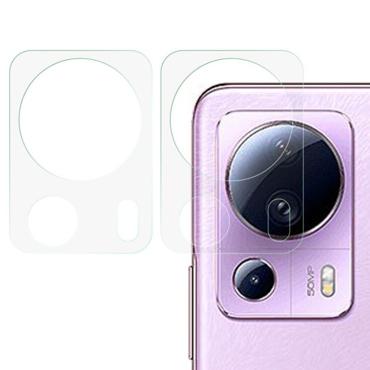 Комплект защитных стекол на заднюю камеру Deexe Camera Lens Protector для Xiaomi 13 Lite: фото 1 из 6