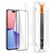 Комплект защитного стекла Spigen (SGP) GLAS.tR EZ Fit Black для Apple iPhone 15 Pro - Black (339569B). Фото 2 из 14
