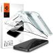 Комплект защитного стекла Spigen (SGP) GLAS.tR EZ Fit Black для Apple iPhone 15 Pro - Black (339569B). Фото 1 из 14