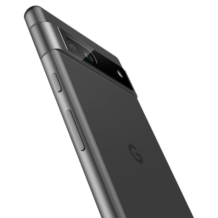 Комплект защитных стекол Spigen (SGP) Optik Lens Protector для Google Pixel 7a - Black: фото 6 из 17