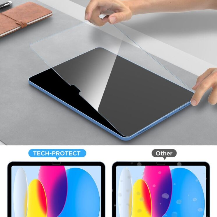 Комплект защитных стекол Tech-Protect Glass Fit + для Samsung Galaxy Tab S10 FE Plus: фото 2 из 5