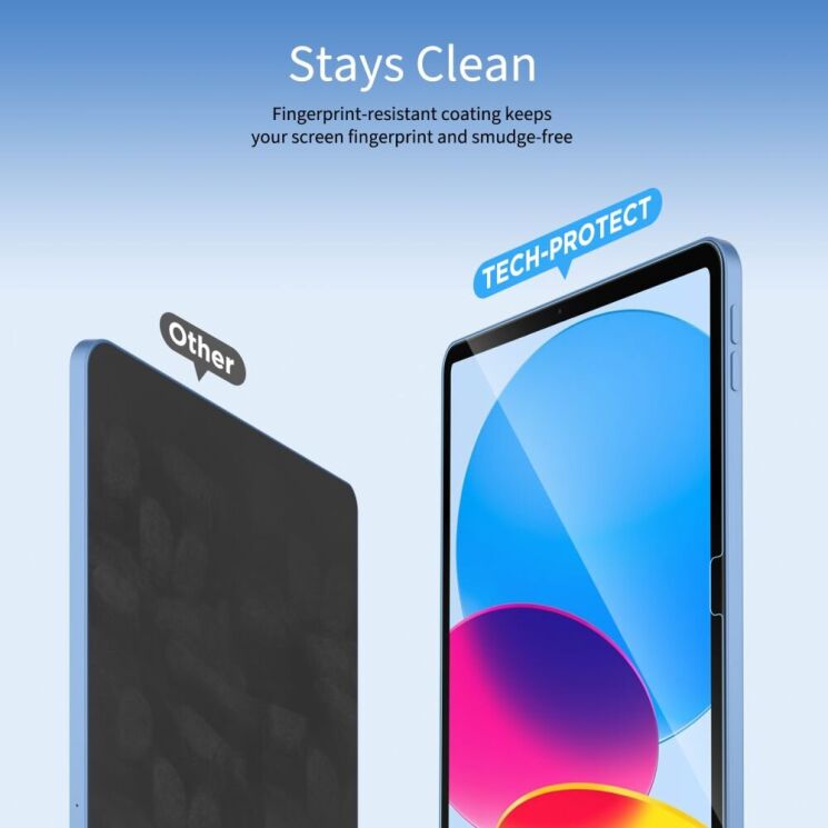Комплект защитных стекол Tech-Protect Glass Fit + для Samsung Galaxy Tab S10 FE Plus: фото 3 из 5