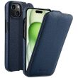 Шкіряний чохол MELKCO Jacka Type для Apple iPhone 15 - Dark Blue (339929DB)