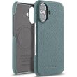 Кожаный чехол MELKCO Leather Case для Apple iPhone 16 - Blue (360726L)