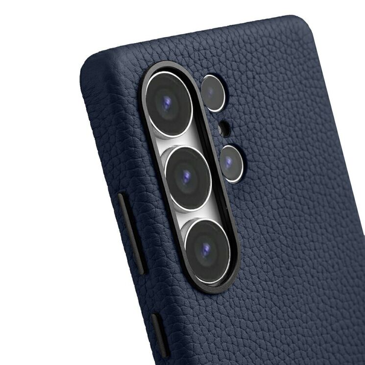 Кожаный чехол MELKCO Leather Case Magnetic для Samsung Galaxy S25 Ultra (S938) - Dark Blue: фото 5 из 10