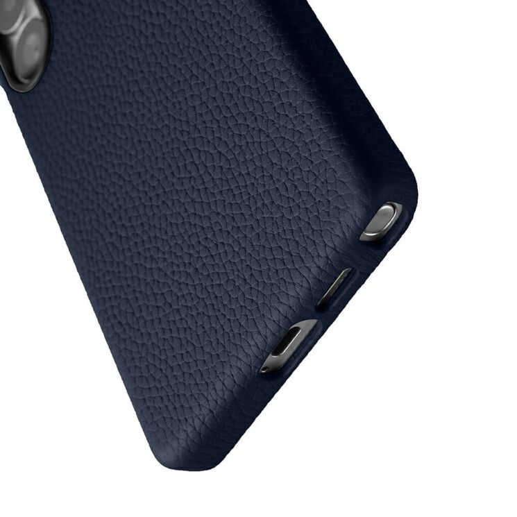 Кожаный чехол MELKCO Leather Case Magnetic для Samsung Galaxy S25 Ultra (S938) - Dark Blue: фото 4 из 10