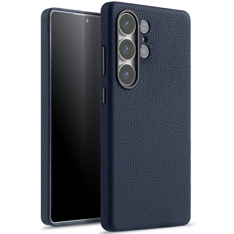 Кожаный чехол MELKCO Leather Case Magnetic для Samsung Galaxy S25 Ultra (S938) - Dark Blue: фото 1 из 10