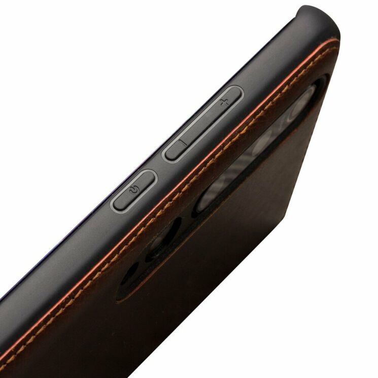 Кожаный чехол QIALINO Classic Case для Xiaomi Mi 10 Pro - Brown: фото 5 из 14