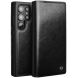 Кожаный чехол QIALINO Wallet Case для Samsung Galaxy S25 Ultra (S938) - Black (372243B). Фото 1 из 7