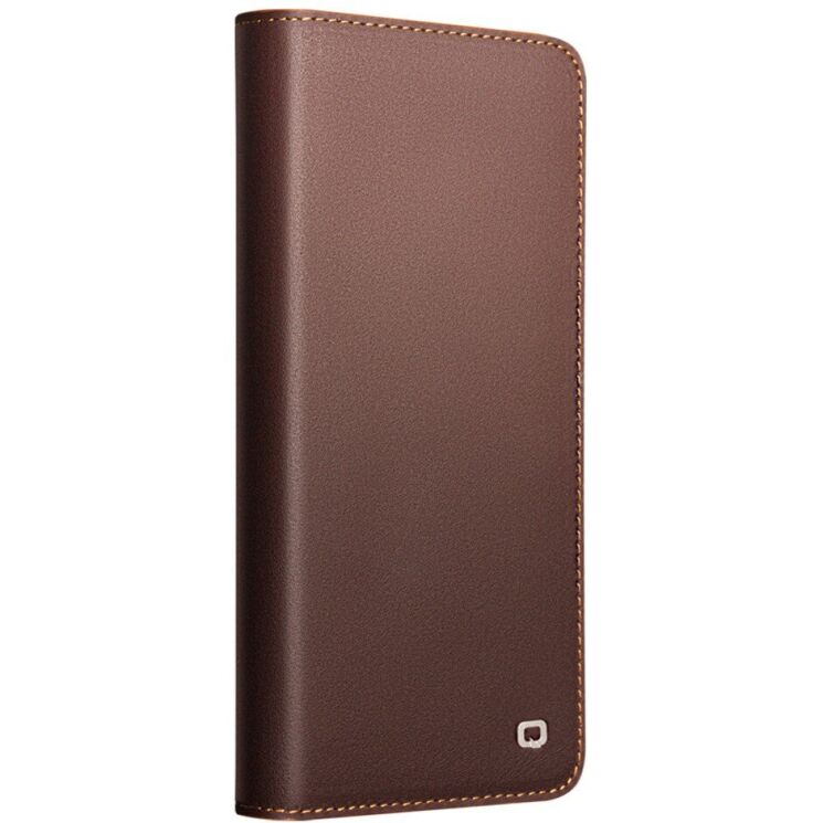 Кожаный чехол QIALINO Wallet Case для Samsung Galaxy S26 Ultra - Brown: фото 5 из 14