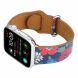Кожаный ремешок Deexe Fashion Elegant для Apple Watch 42 (Series 10) / 41 / 40 / SE 40 / 38 - Red Flower (251826A). Фото 4 из 5