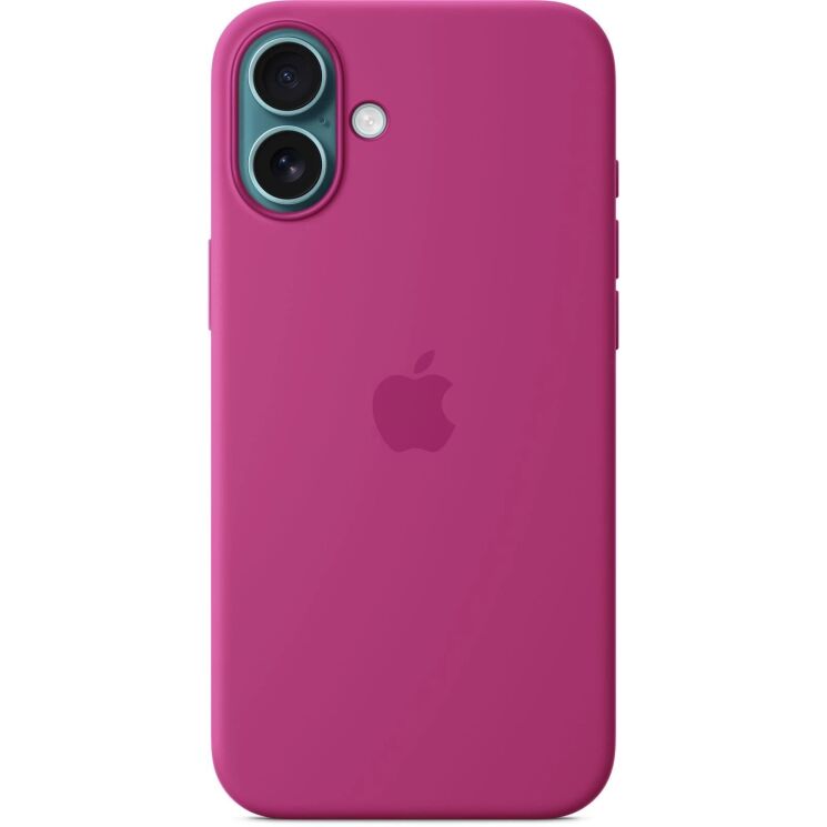 Оригинальный чехол Silicone Case with MagSafe для iPhone 16 Plus (MYYE3) - Fuchsia: фото 5 из 6