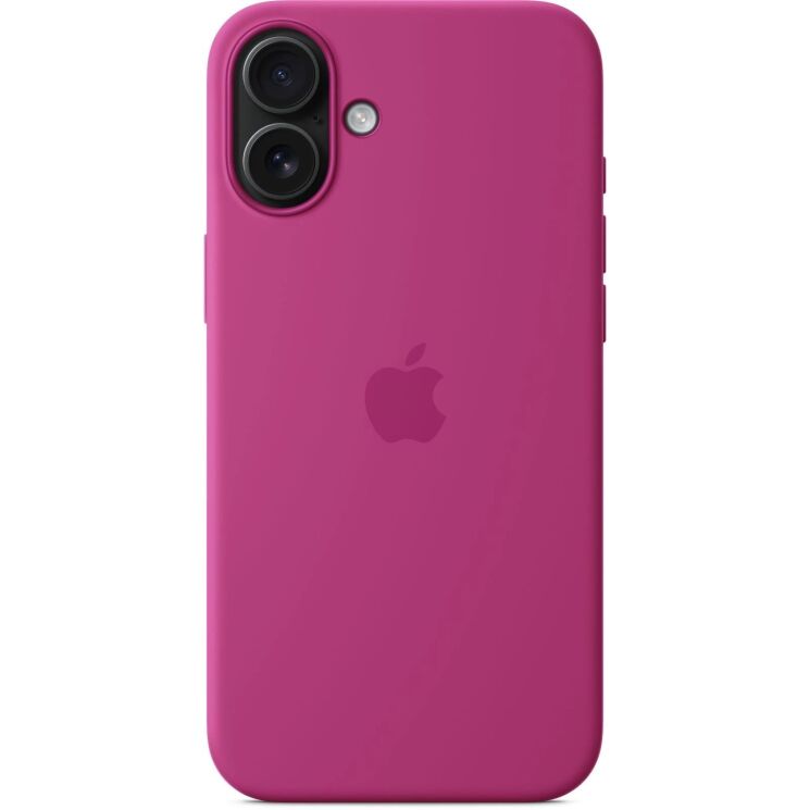 Оригинальный чехол Silicone Case with MagSafe для iPhone 16 Plus (MYYE3) - Fuchsia: фото 2 из 6