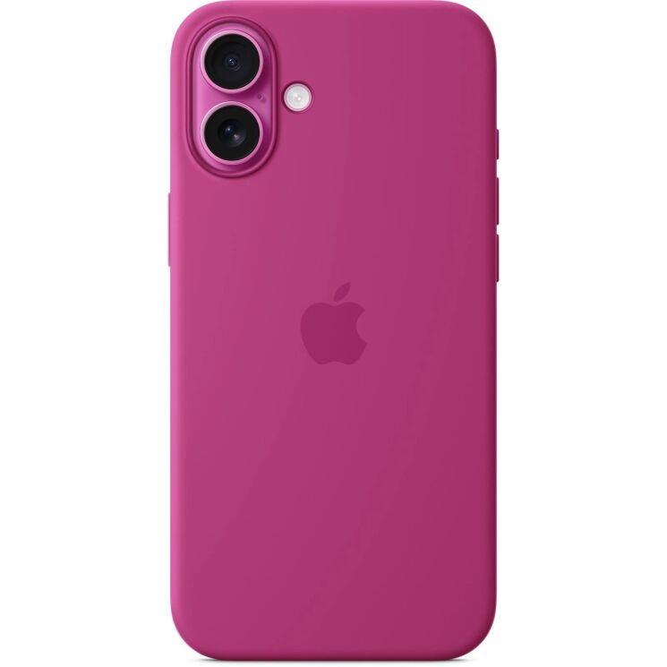 Оригинальный чехол Silicone Case with MagSafe для iPhone 16 Plus (MYYE3) - Fuchsia: фото 3 из 6